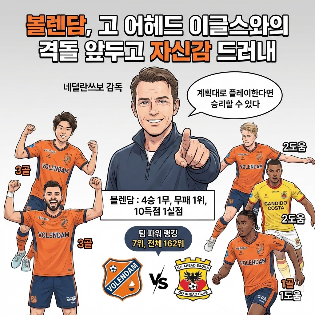 볼렌담 감독 [,] ";무패 1위? 계획대로면 승리!